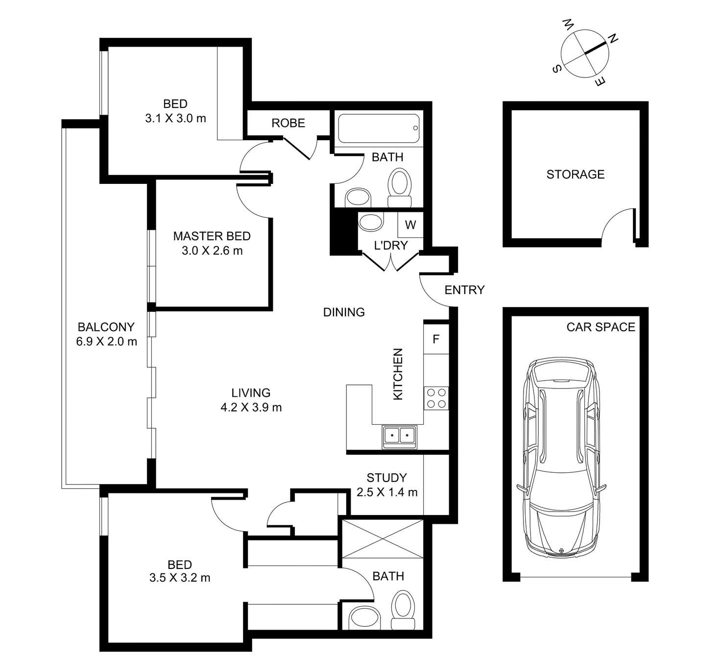 Floorplan of Homely apartment listing, 183/548 Canterbury Road, Campsie NSW 2194