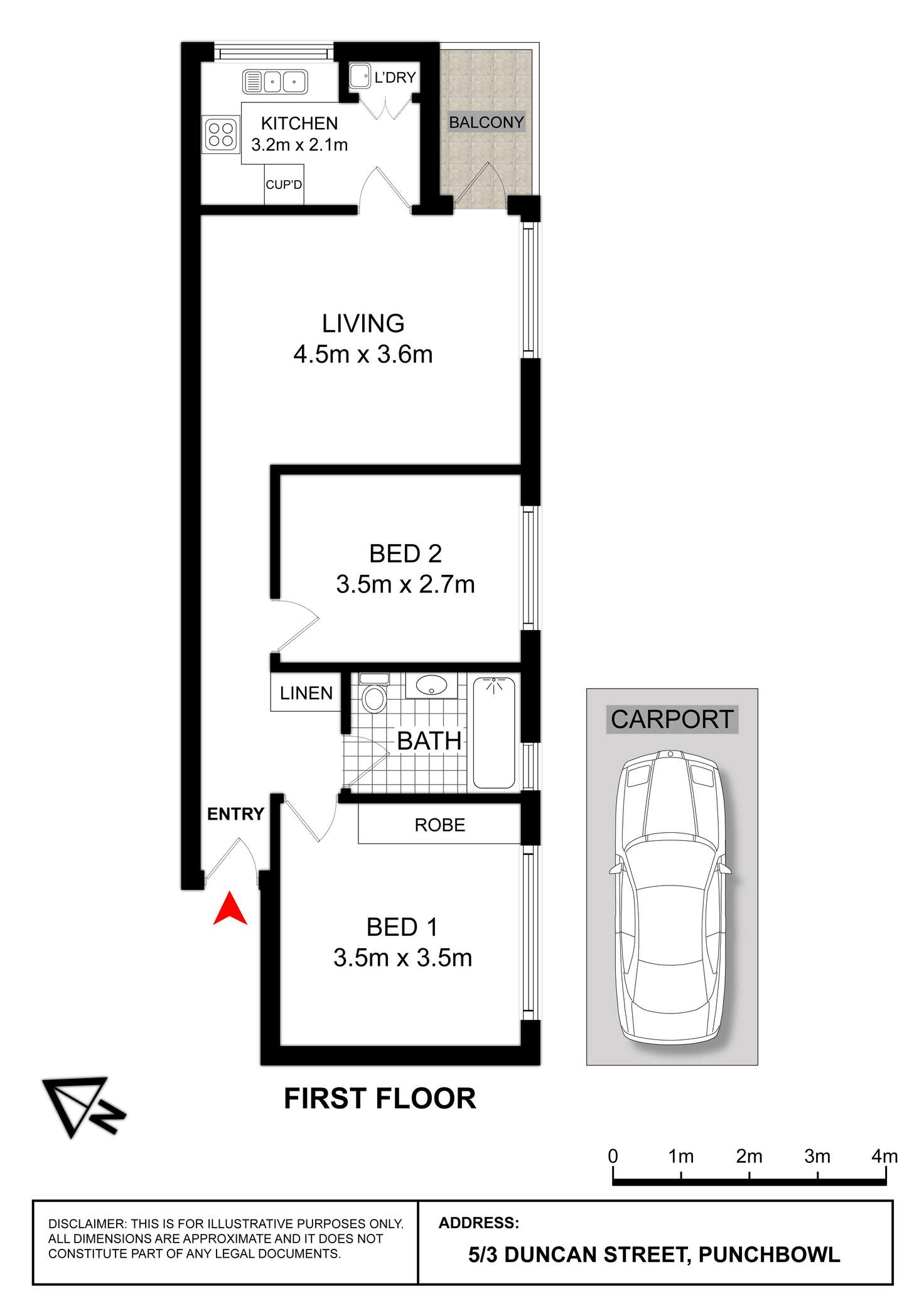 Floorplan of Homely apartment listing, 5/3 Duncan Street, Punchbowl NSW 2196