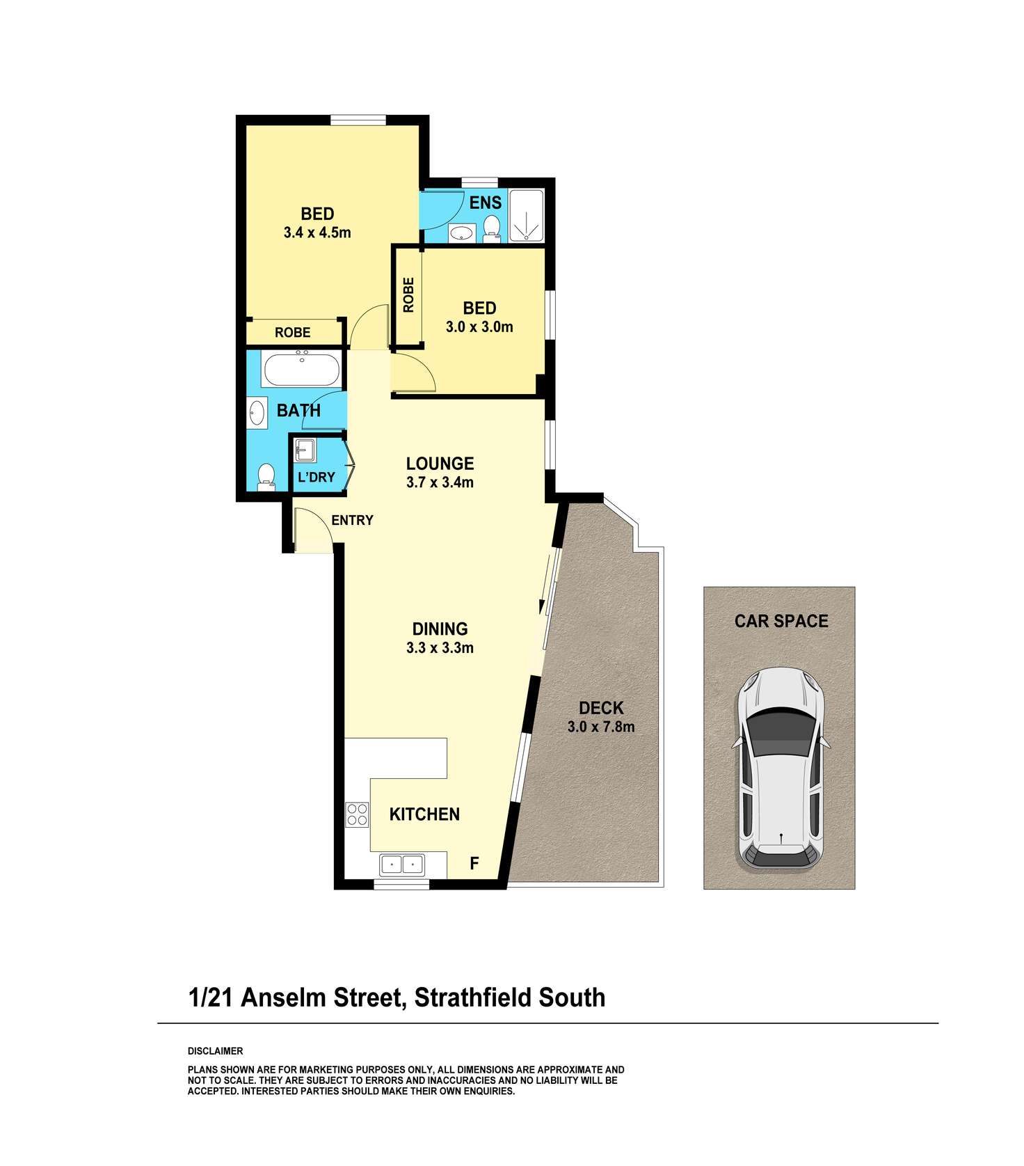 Floorplan of Homely apartment listing, 1/21 Anselm Street, Strathfield South NSW 2136