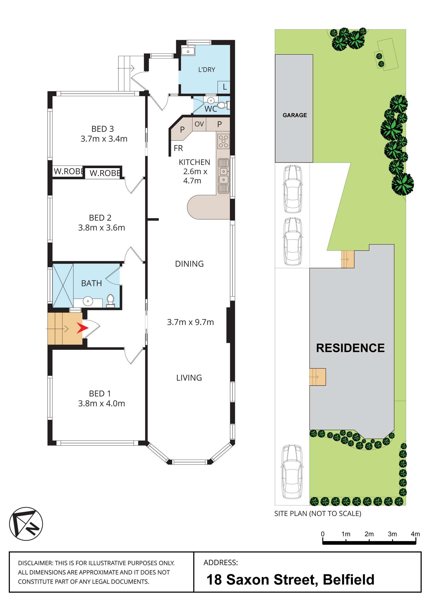 Floorplan of Homely house listing, 18 Saxon Street, Belfield NSW 2191