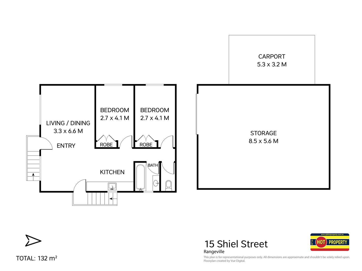 Floorplan of Homely house listing, 15 Shiel Street, Rangeville QLD 4350