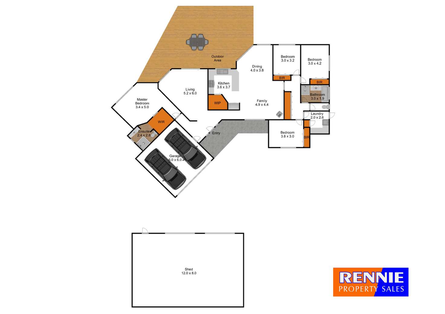 Floorplan of Homely lifestyle listing, 21 Calladale Court, Gormandale VIC 3873