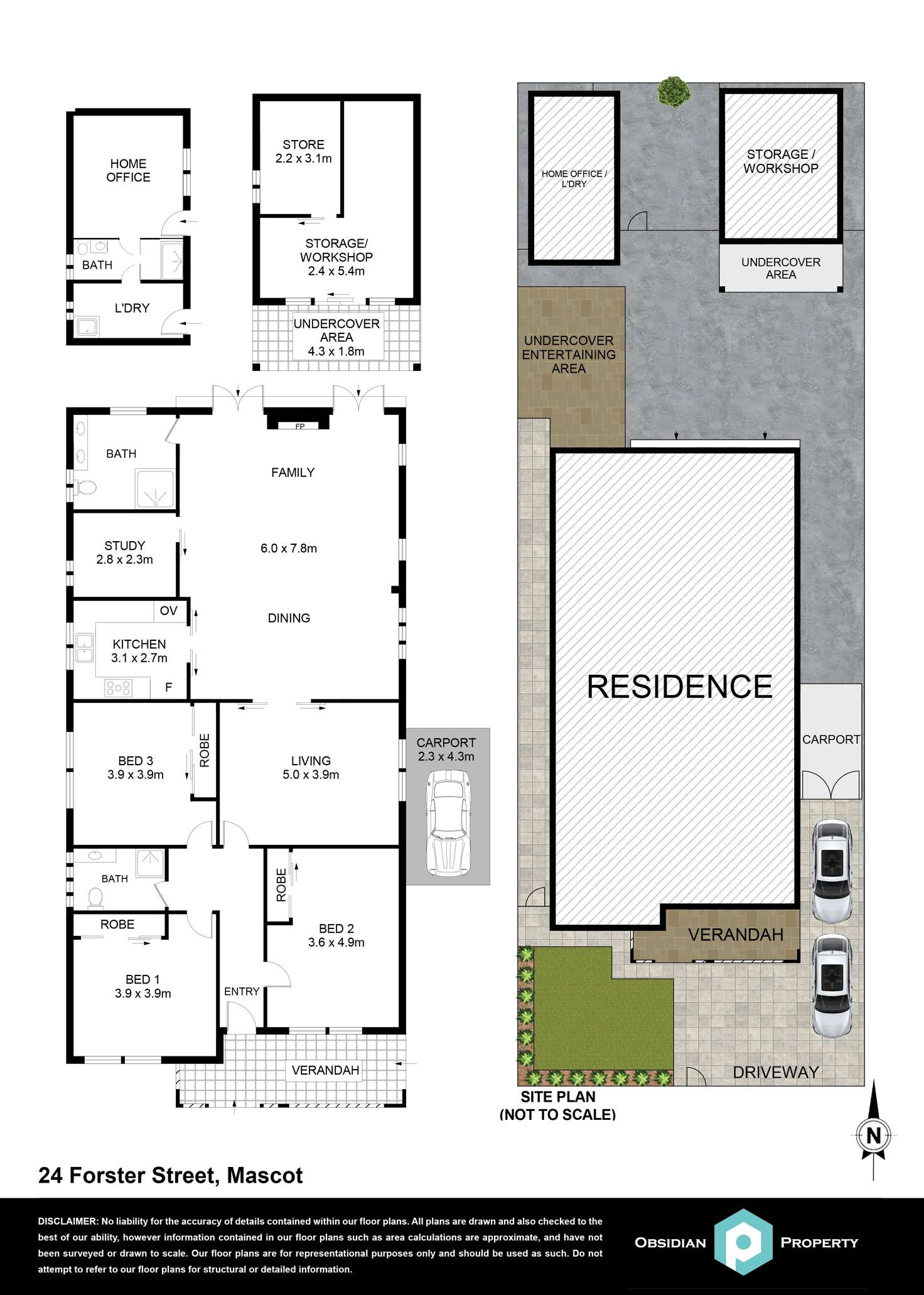 Floorplan of Homely house listing, 24 Forster Street, Mascot NSW 2020