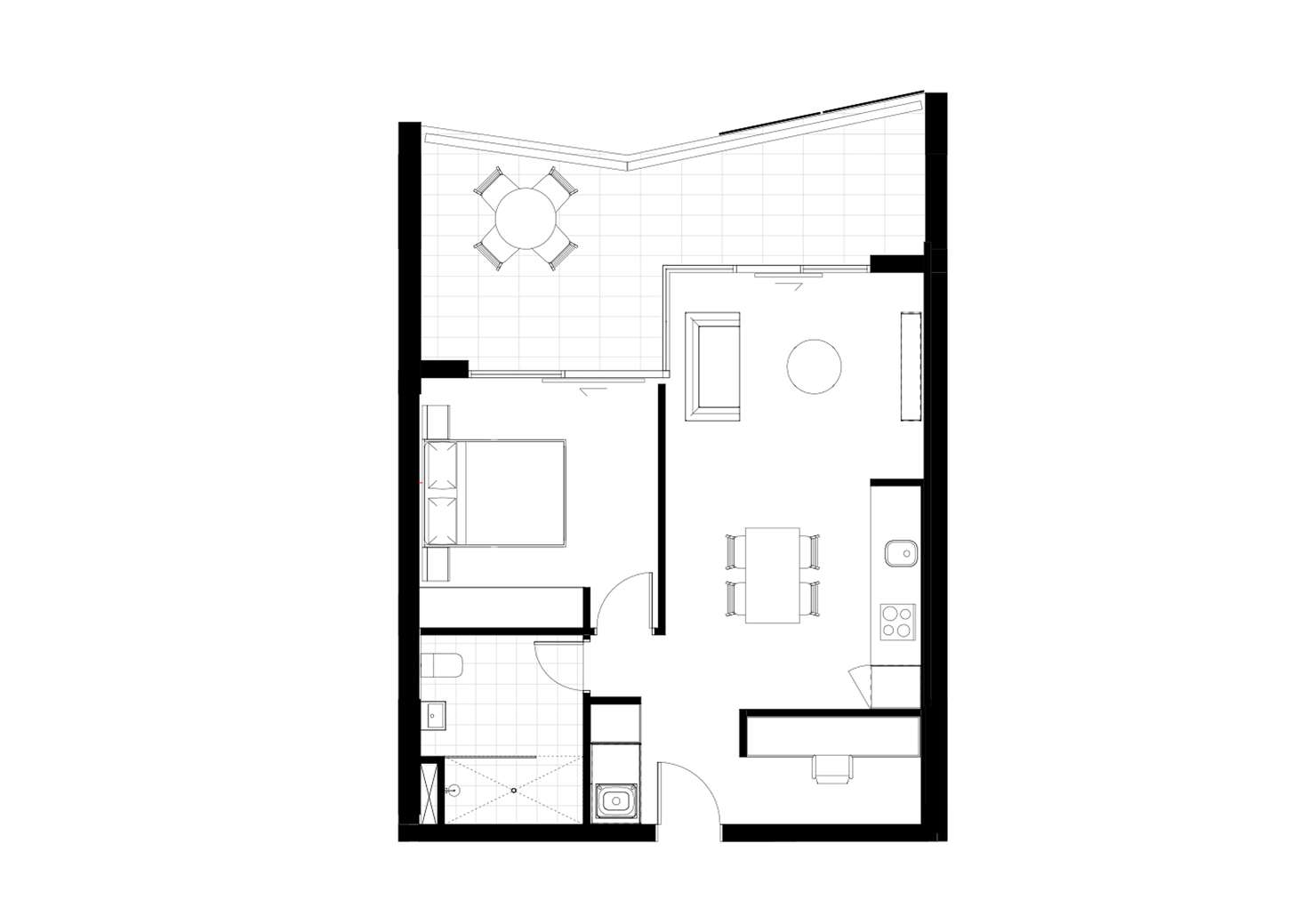 Floorplan of Homely apartment listing, 1206/88 Church Street, Parramatta NSW 2150