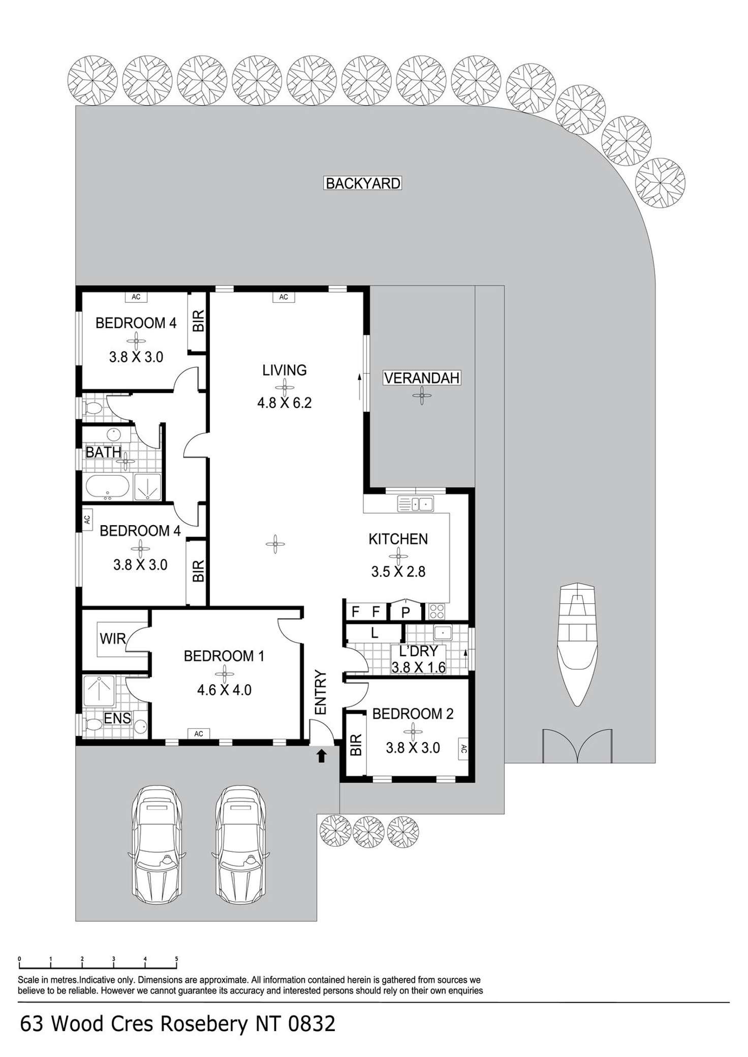 Floorplan of Homely house listing, 63 Wood Crescent, Rosebery NT 832