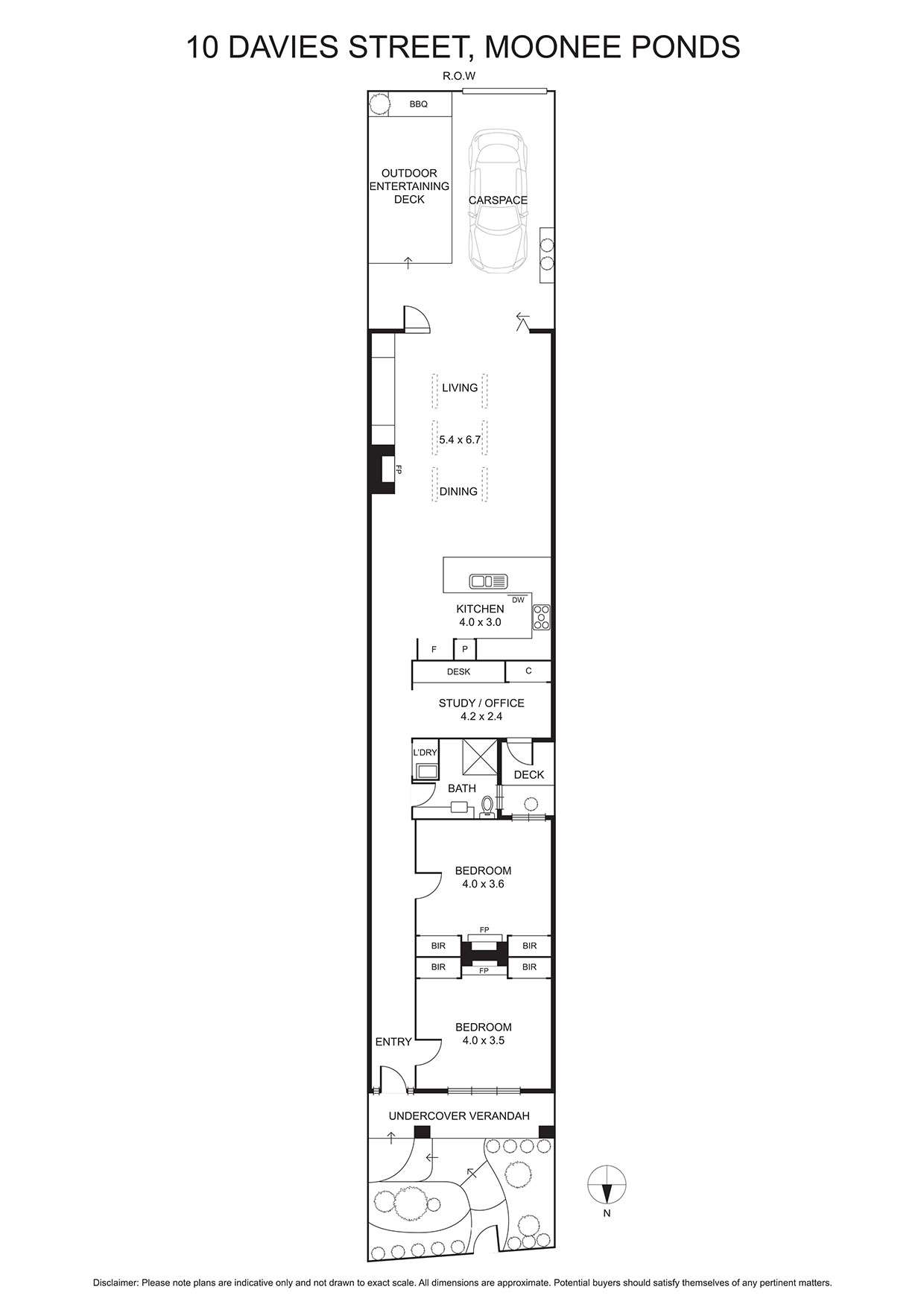 Floorplan of Homely house listing, 10 Davies Street, Moonee Ponds VIC 3039
