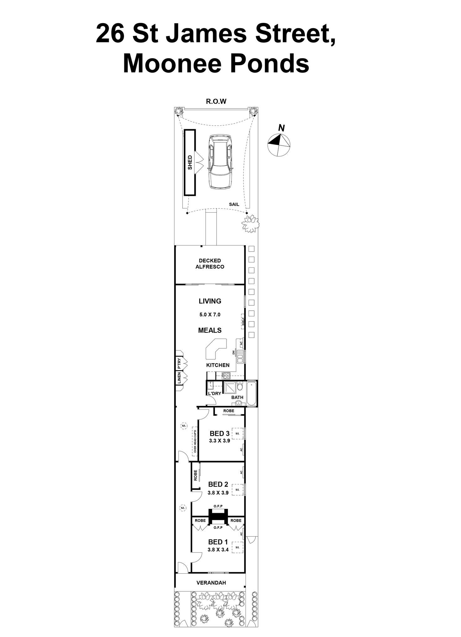 Floorplan of Homely house listing, 26 St James Street, Moonee Ponds VIC 3039