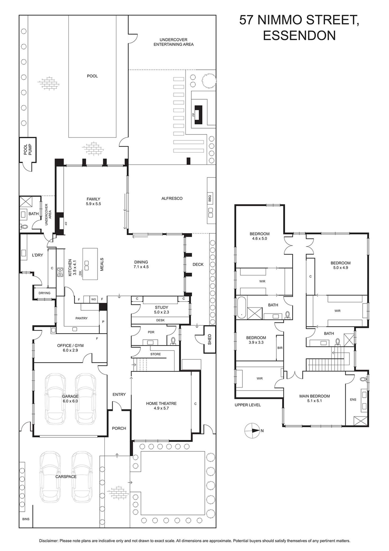 Floorplan of Homely house listing, 57 Nimmo Street, Essendon VIC 3040