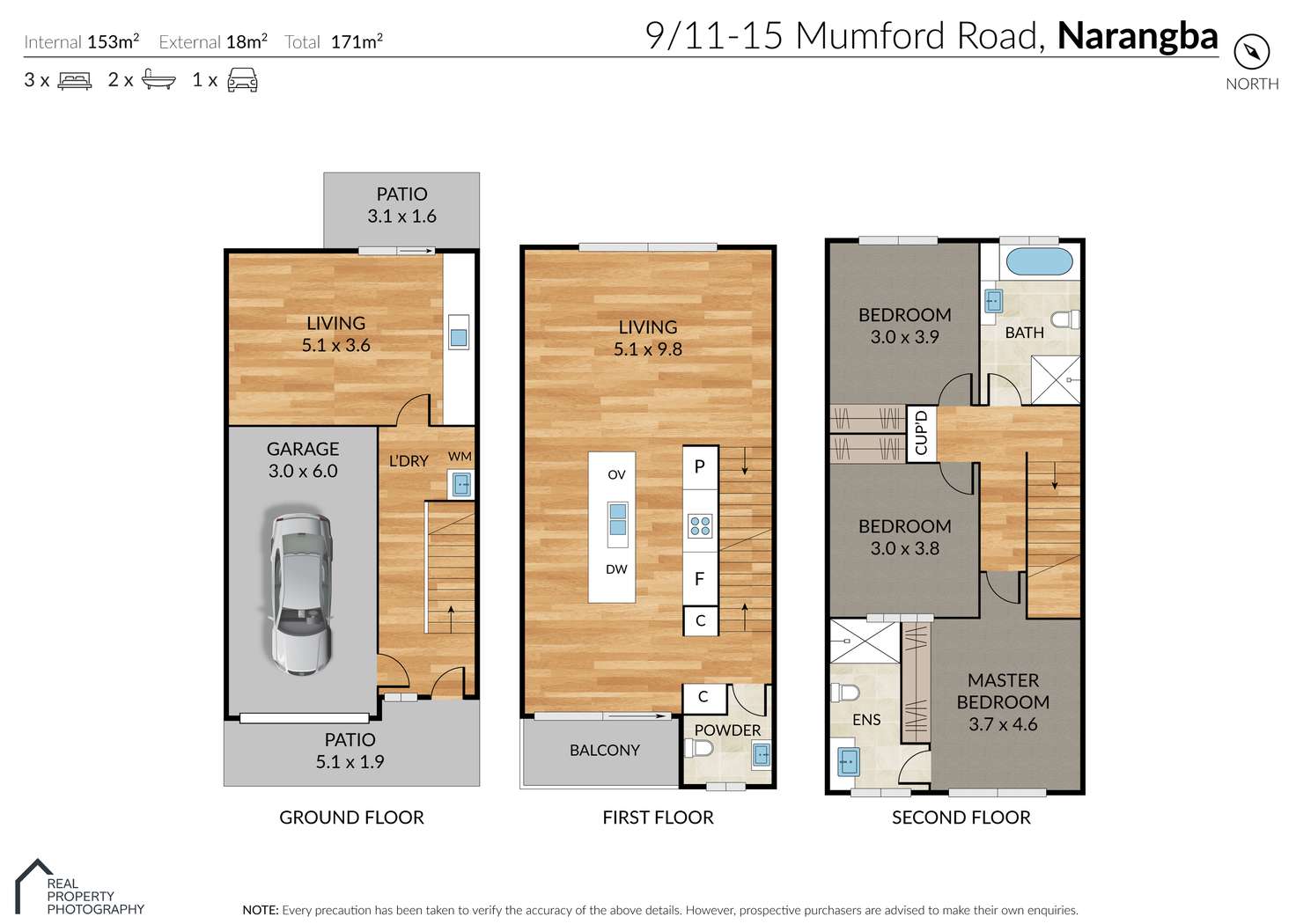 Floorplan of Homely townhouse listing, 9/11 Mumford Road, Narangba QLD 4504