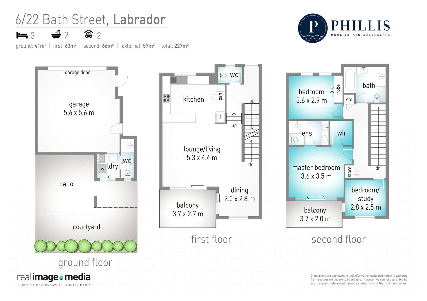 Floorplan of Homely townhouse listing, 6/22 Bath Street, Labrador QLD 4215