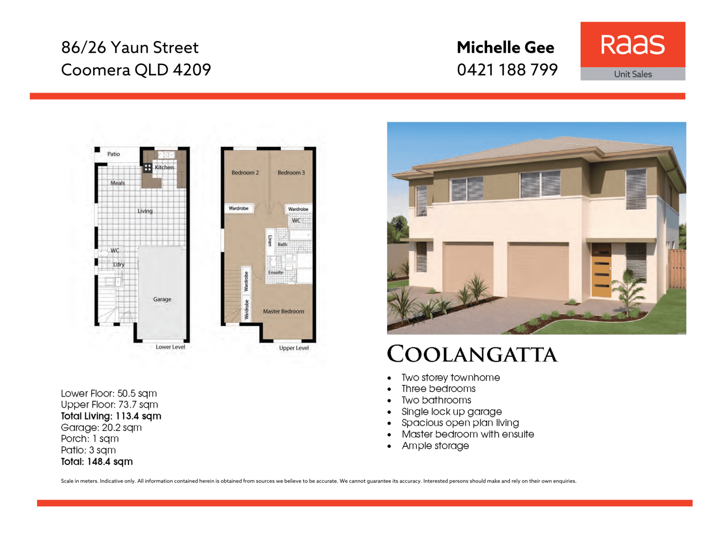 Floorplan of Homely townhouse listing, 86/26 Yaun Street, Coomera QLD 4209