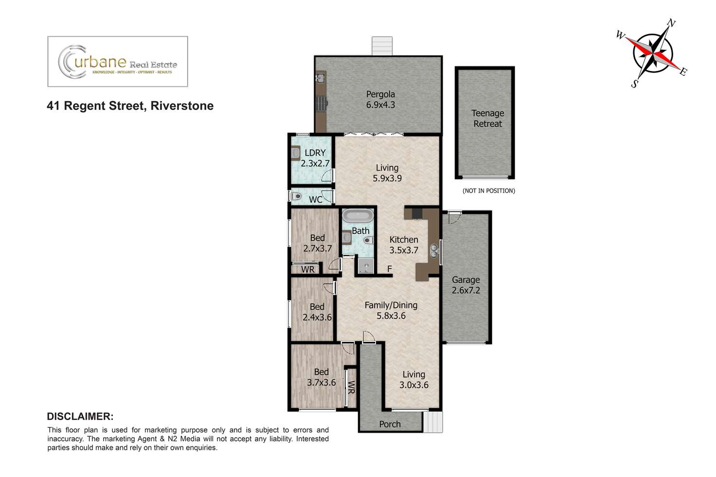 Floorplan of Homely house listing, 41 Regent Street, Riverstone NSW 2765