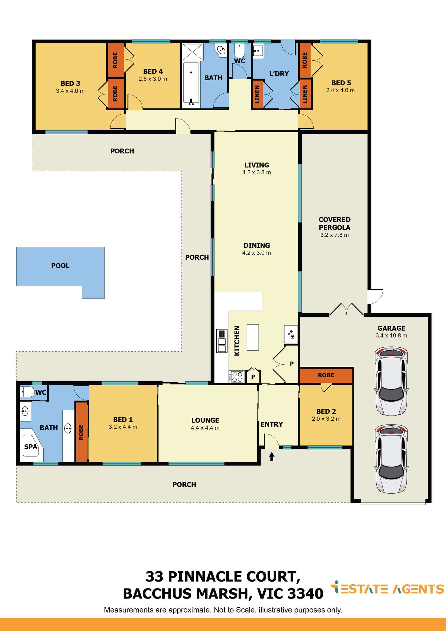 Floorplan of Homely house listing, 33 Pinnacle Court, Bacchus Marsh VIC 3340