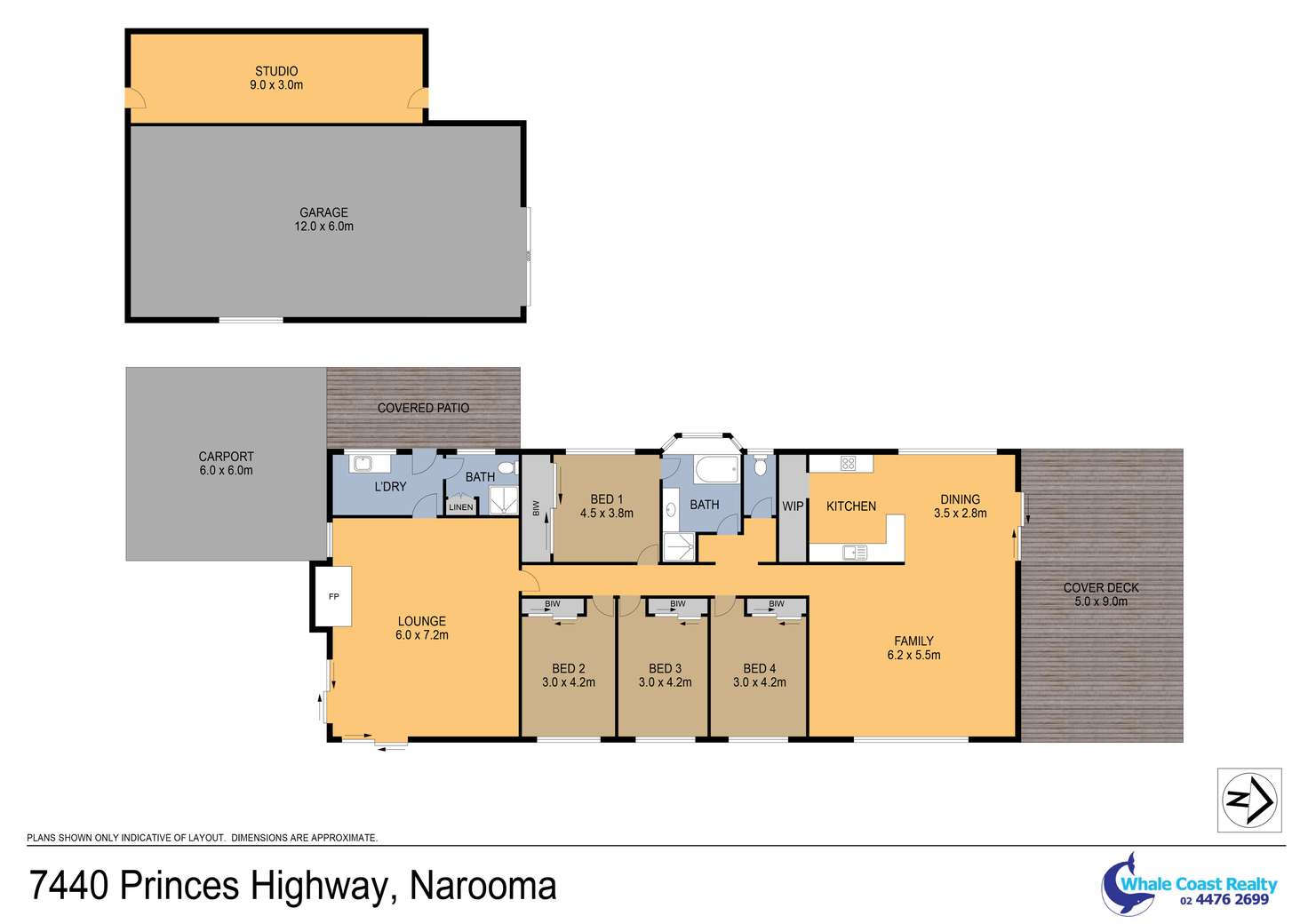 Floorplan of Homely acreageSemiRural listing, 7440 Princes Highway, Narooma NSW 2546