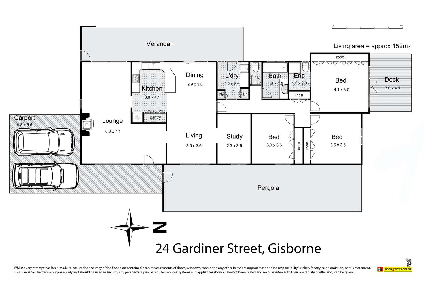 Floorplan of Homely house listing, 24 Gardiner Street, Gisborne VIC 3437