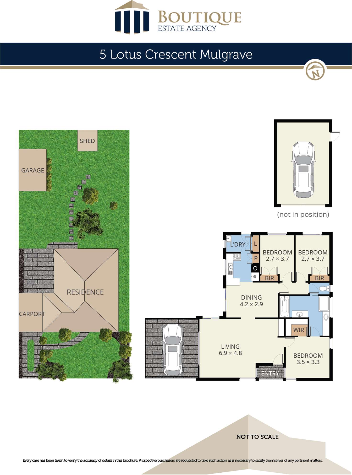 Floorplan of Homely house listing, 5 Lotus Crescent, Mulgrave VIC 3170