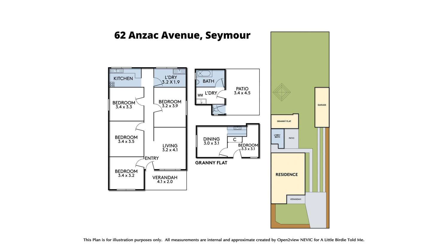 Floorplan of Homely house listing, 62 ANZAC AVENUE, Seymour VIC 3660