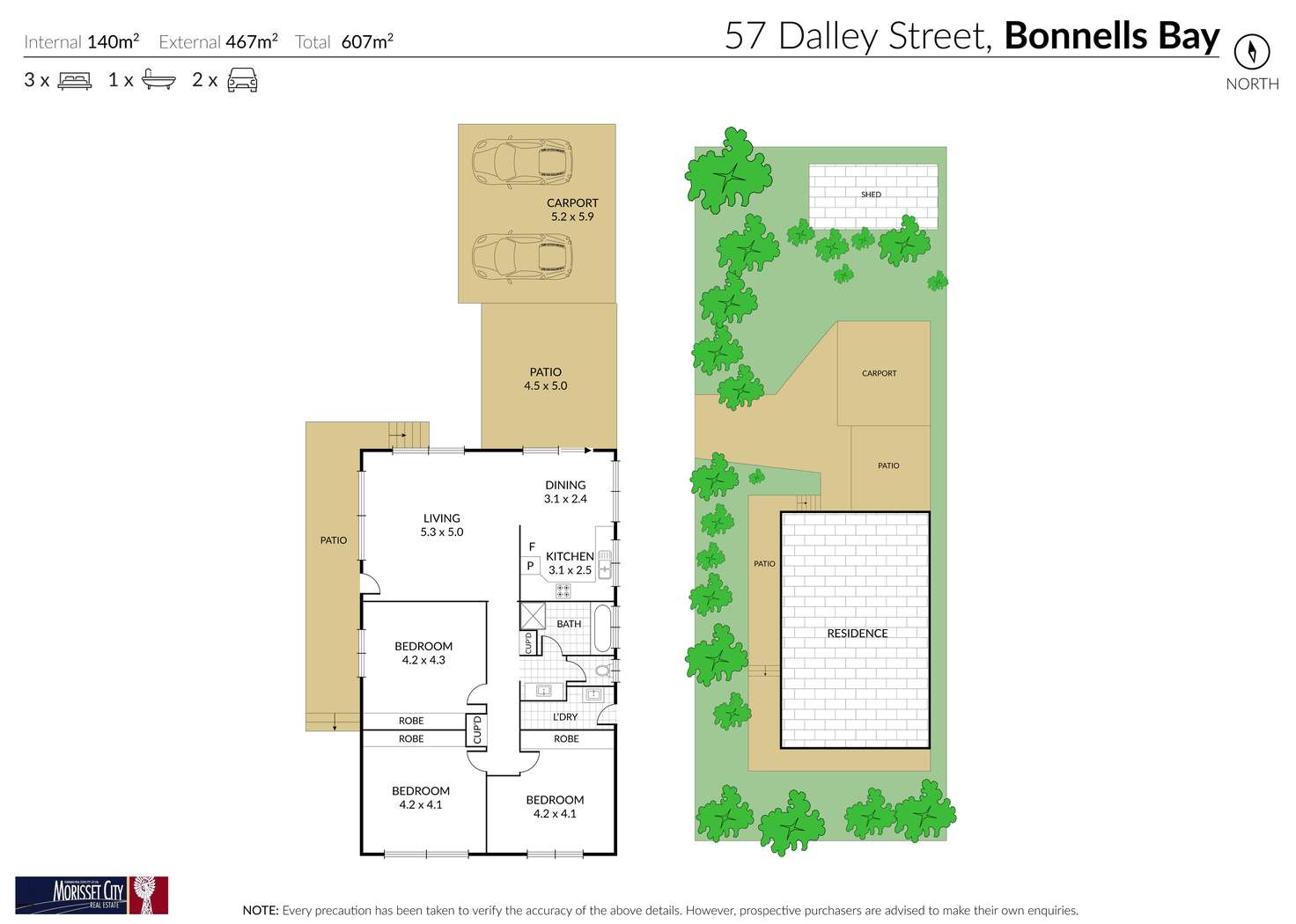 Floorplan of Homely house listing, 57 Dalley Street, Bonnells Bay NSW 2264