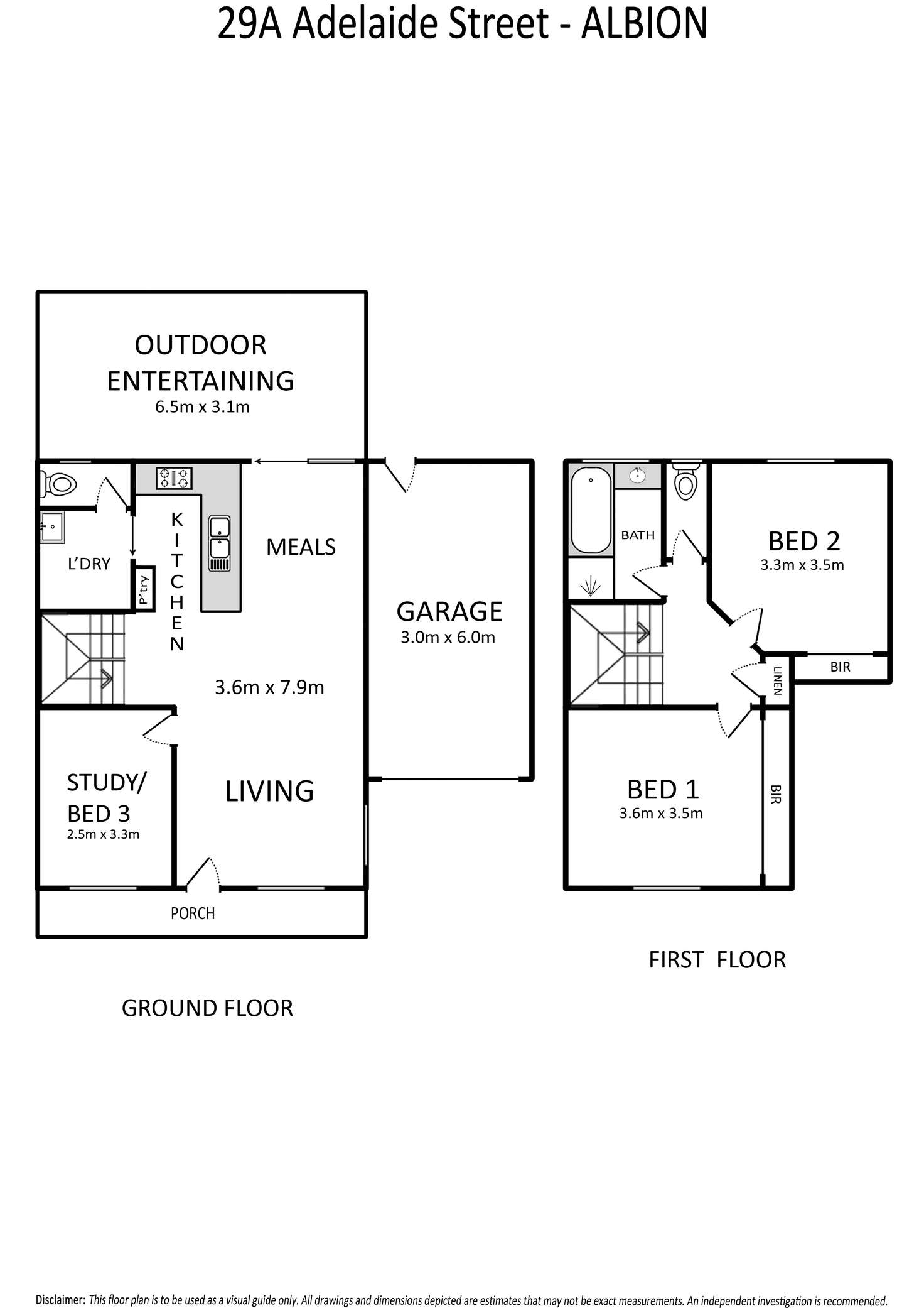 Floorplan of Homely townhouse listing, 29A Adelaide Street, Albion VIC 3020
