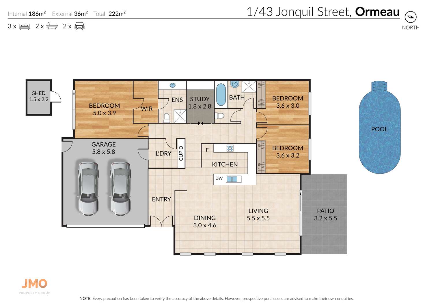 Floorplan of Homely house listing, 43 Jonquil Street, Ormeau QLD 4208