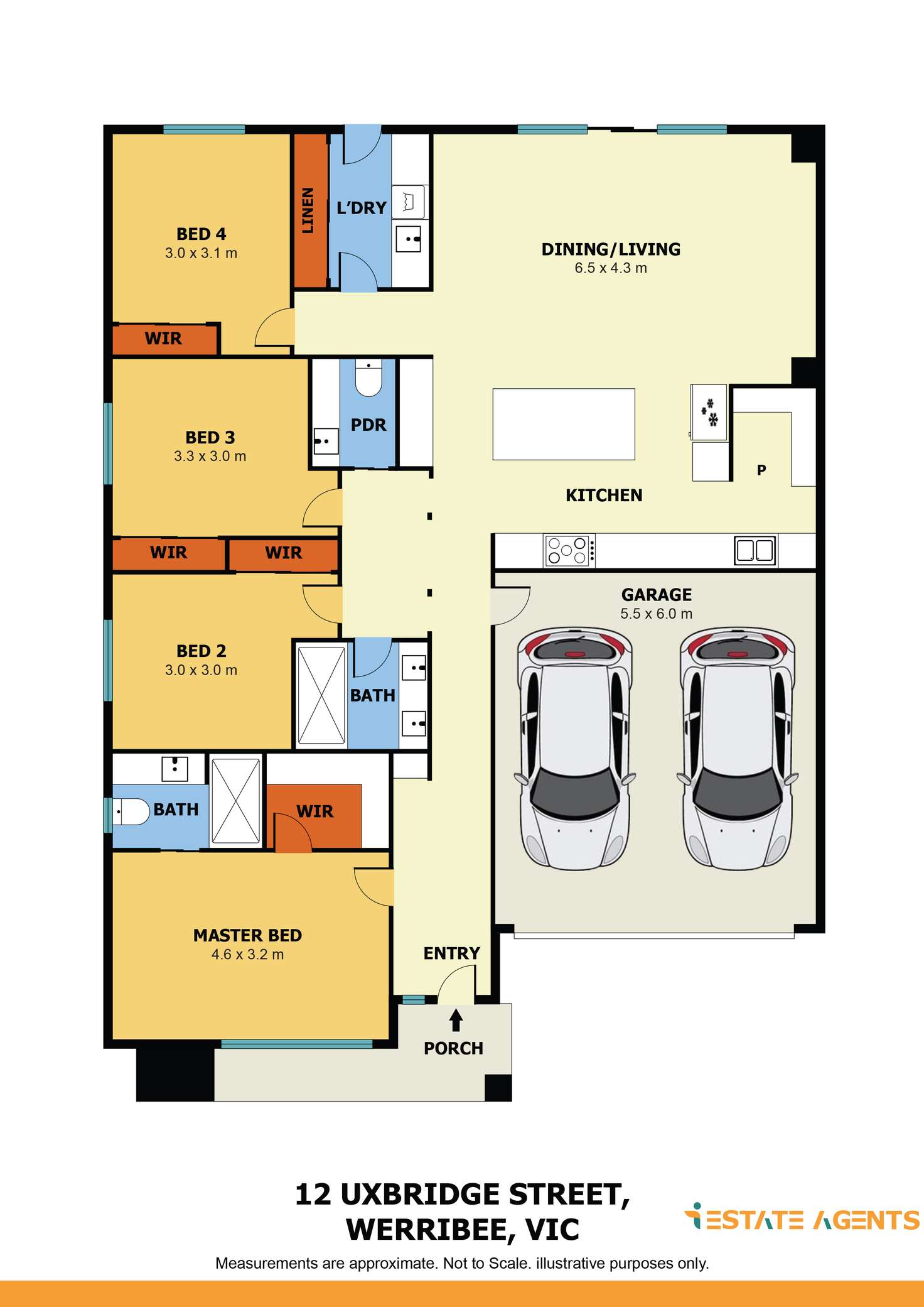 Floorplan of Homely house listing, 12 Uxbridge Street, Werribee VIC 3030