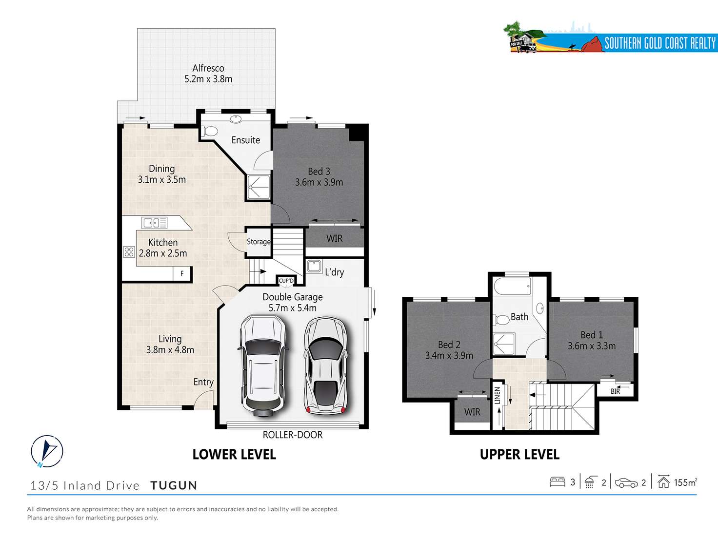 Floorplan of Homely townhouse listing, 13/5 Inland Drive, Tugun QLD 4224