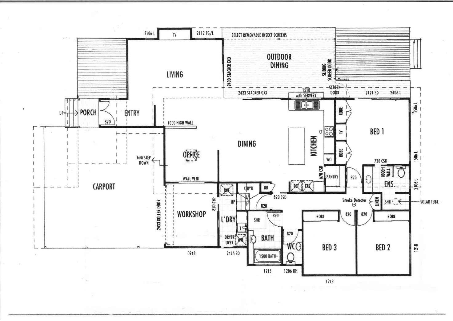 Floorplan of Homely house listing, 22 ESPRIT DRIVE, Rainbow Beach QLD 4581