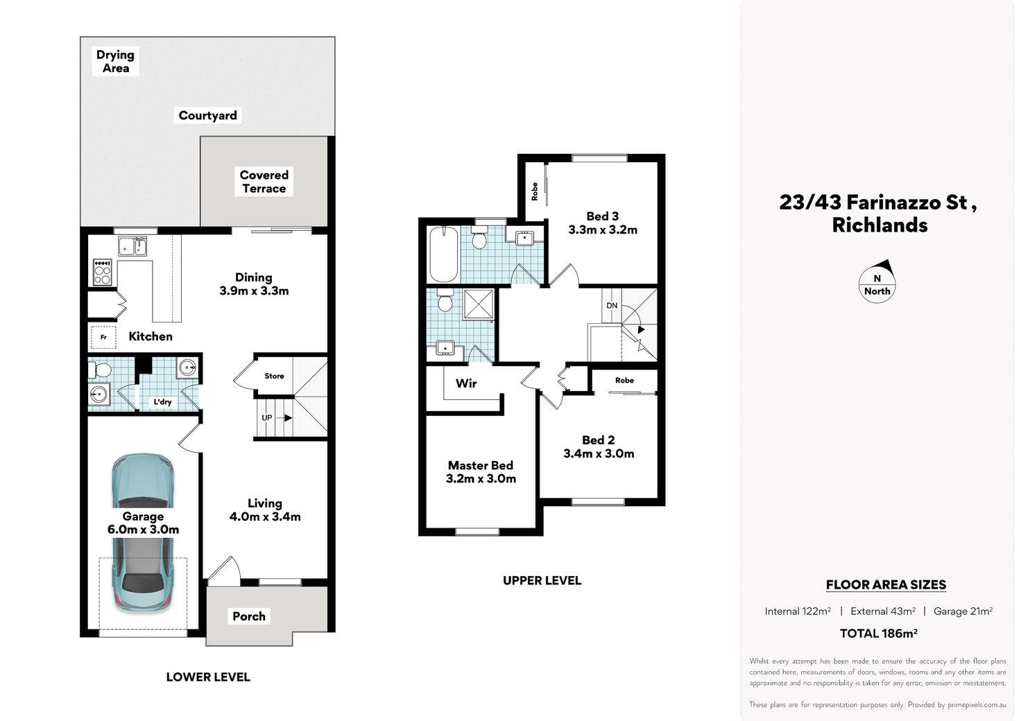 Floorplan of Homely townhouse listing, 23/43 Farinazzo Street, Richlands QLD 4077