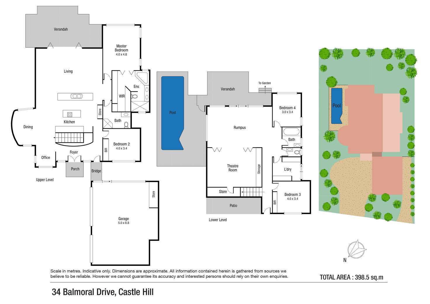 Floorplan of Homely house listing, 34 Balmoral Drive, Castle Hill QLD 4810