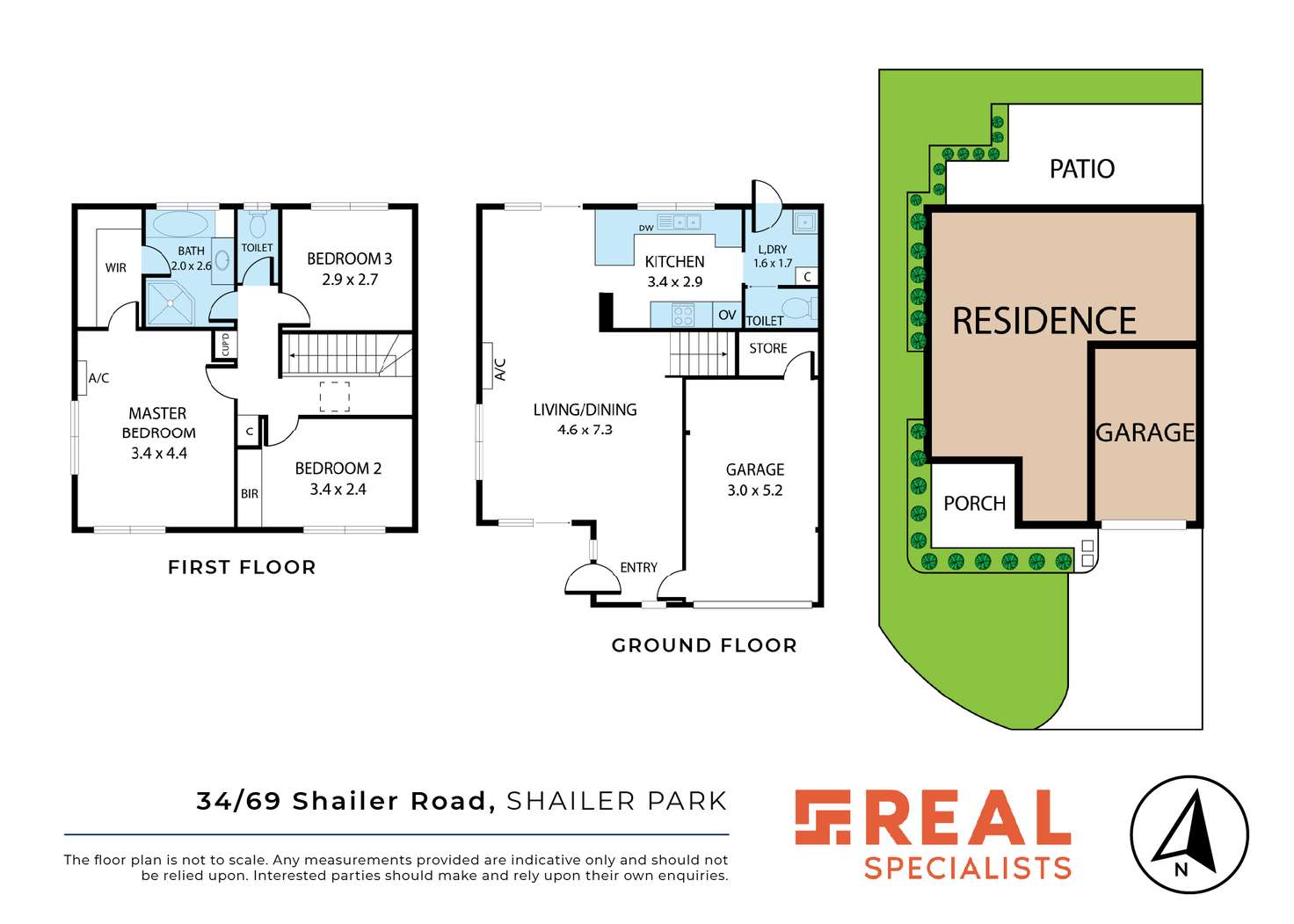 Floorplan of Homely townhouse listing, 34/69 Shailer Road, Shailer Park QLD 4128