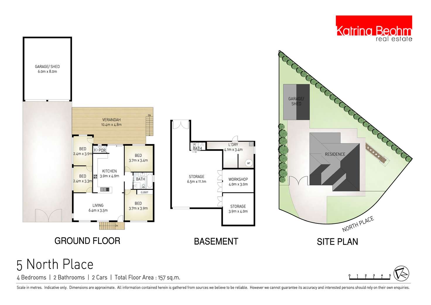 Floorplan of Homely house listing, 5 North Place, Lismore NSW 2480