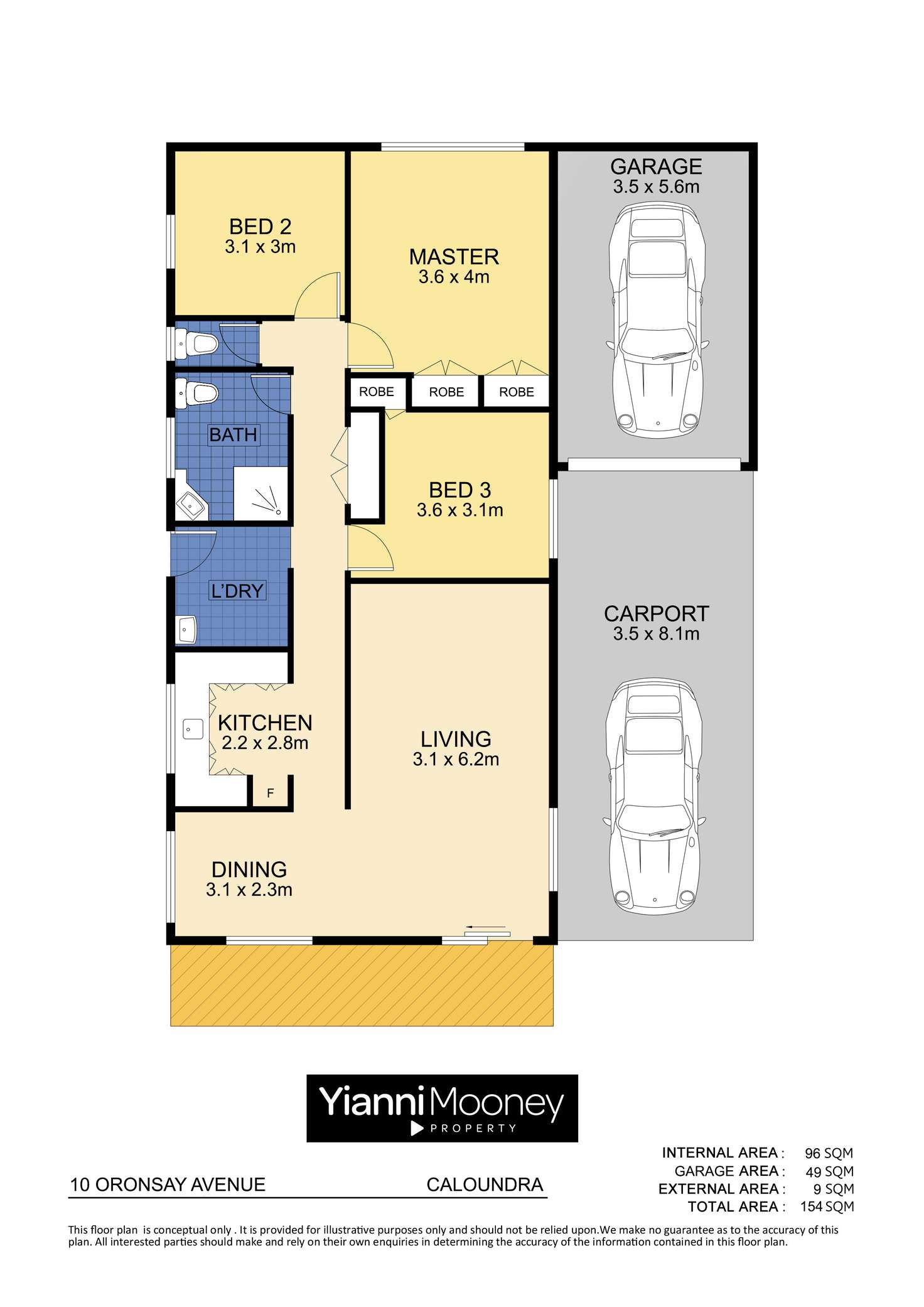 Floorplan of Homely house listing, 10 Oronsay Avenue, Caloundra QLD 4551