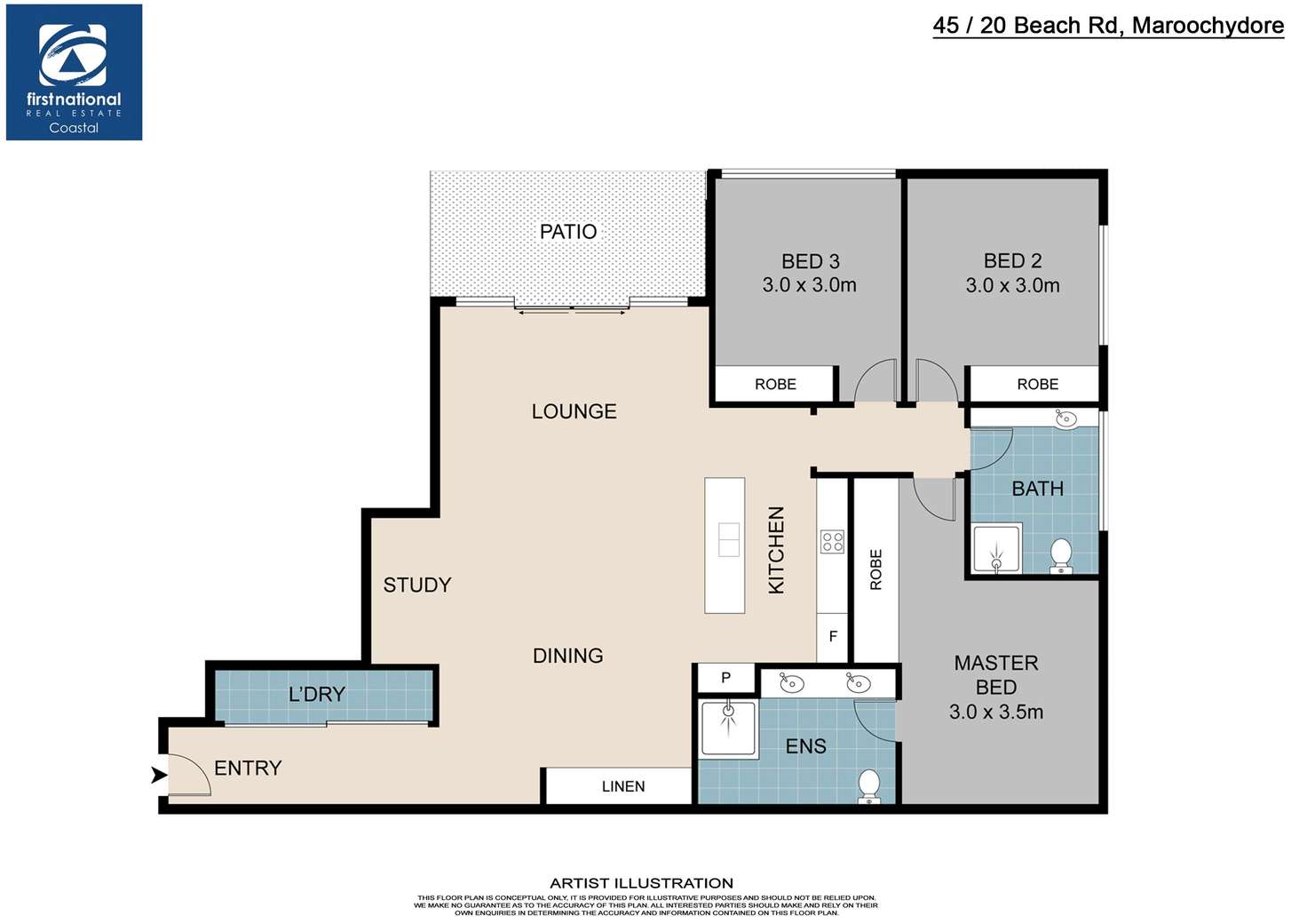 Floorplan of Homely unit listing, 45/20 Beach Road, Maroochydore QLD 4558