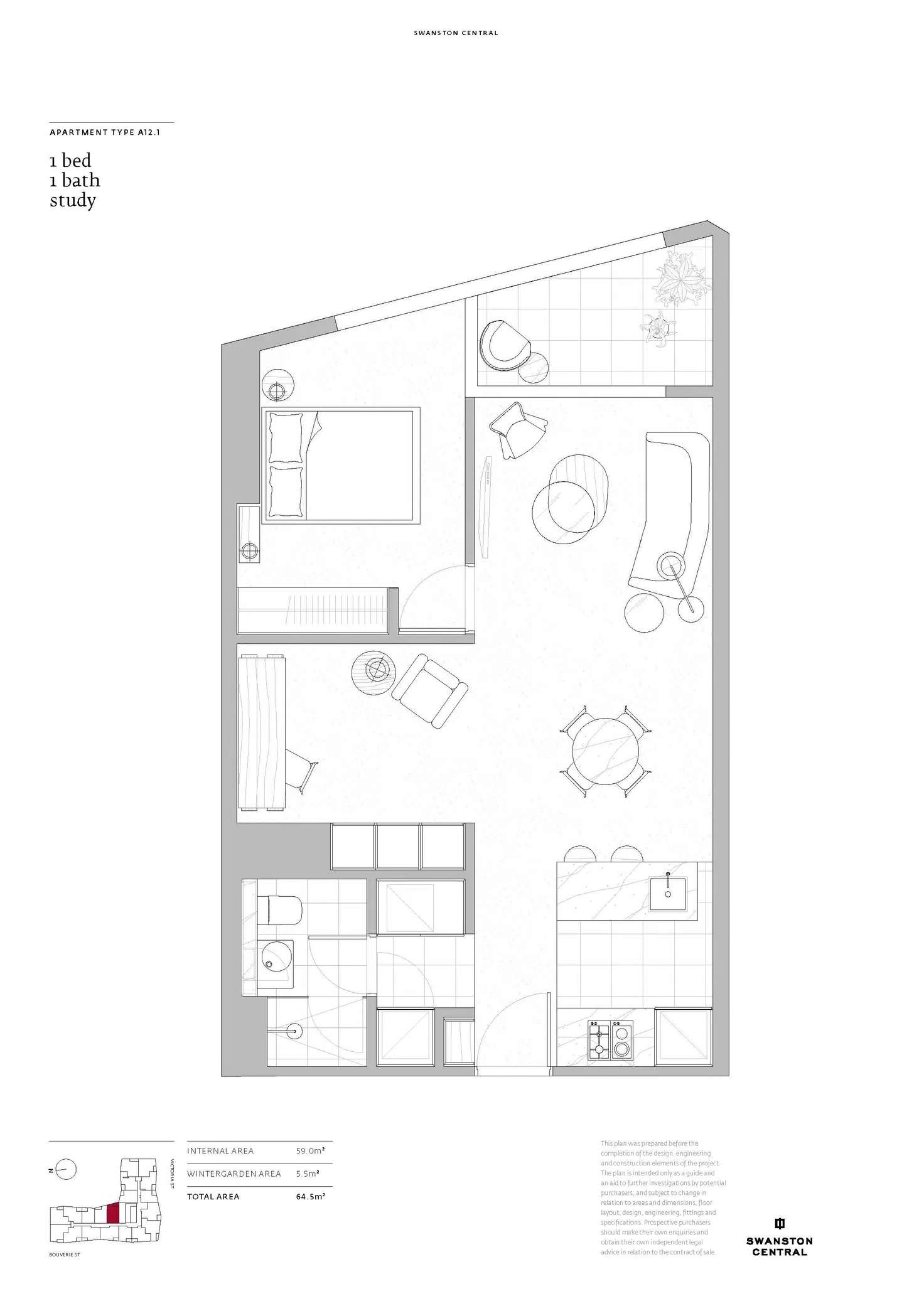 Floorplan of Homely apartment listing, 2919/160 Victoria Street, Carlton VIC 3053
