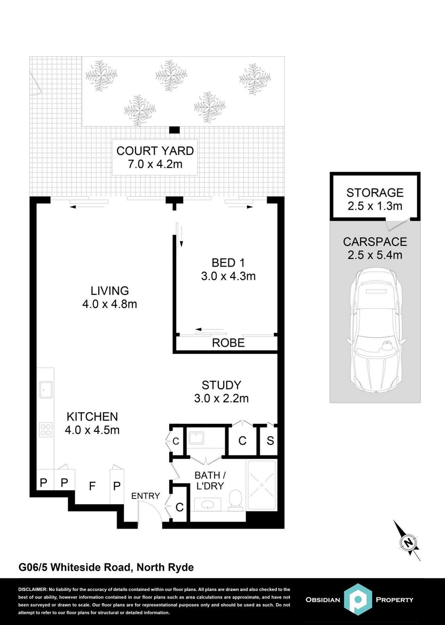 Floorplan of Homely apartment listing, 6/5B Whiteside Street, North Ryde NSW 2113