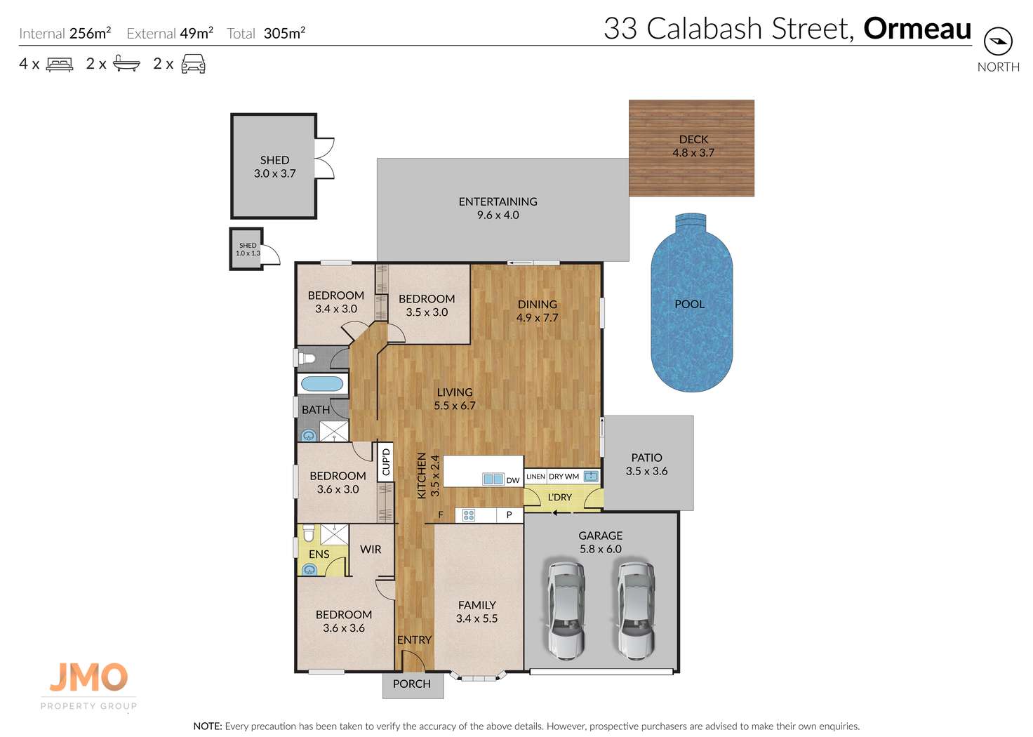 Floorplan of Homely house listing, 33 Calabash Street, Ormeau QLD 4208