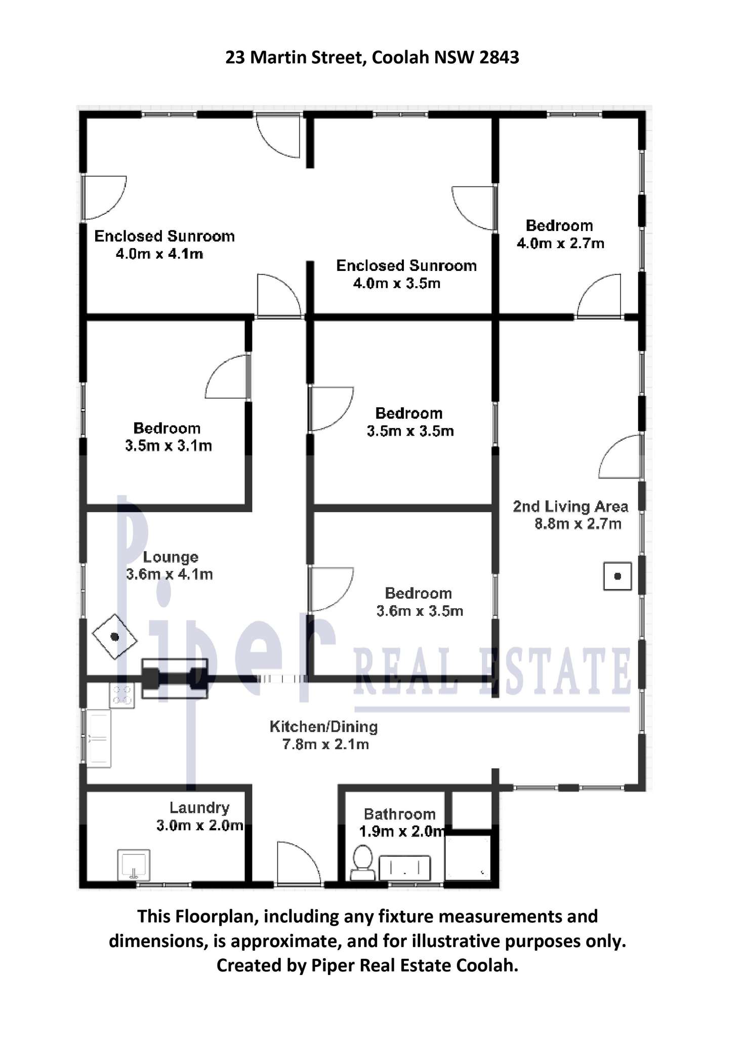 Floorplan of Homely house listing, 23 Martin Street, Coolah NSW 2843