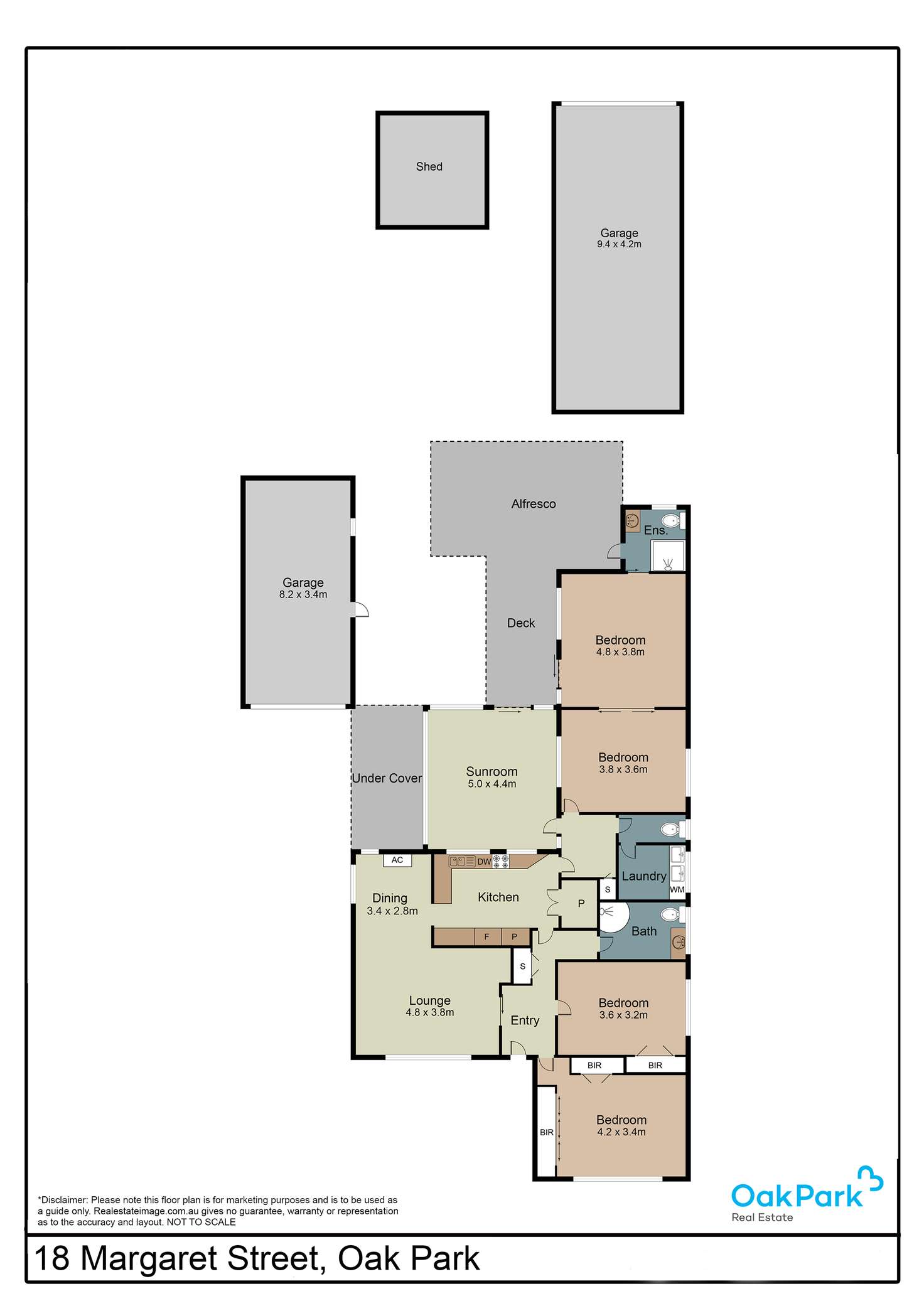 Floorplan of Homely house listing, 18 Margaret Street, Oak Park VIC 3046