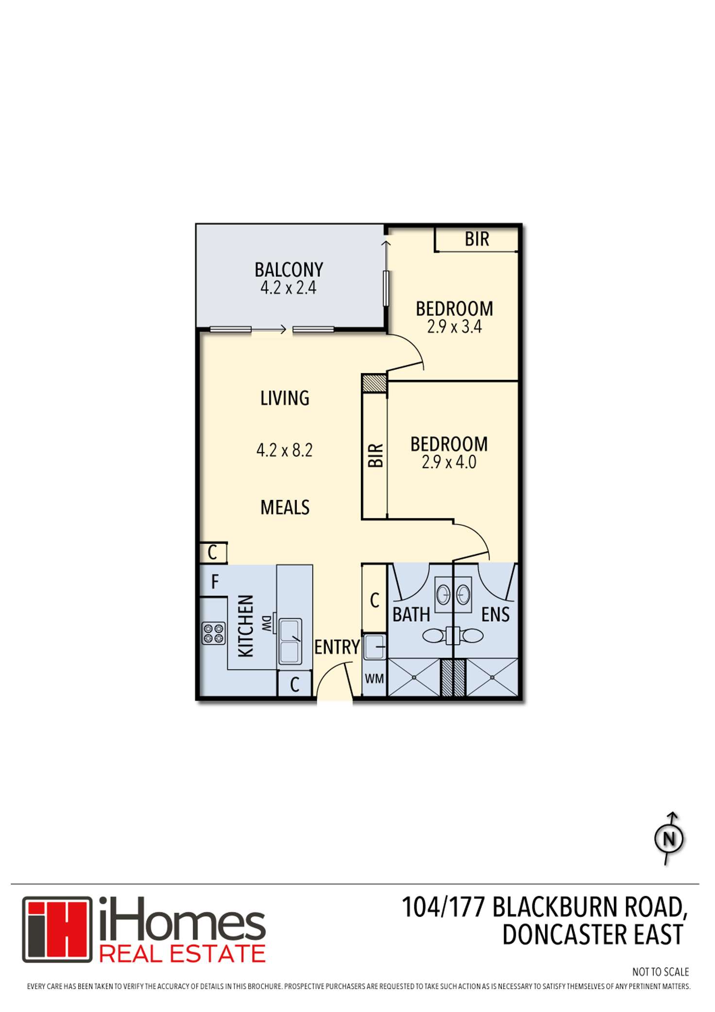 Floorplan of Homely apartment listing, 104/177 Blackburn Road, Doncaster East VIC 3109