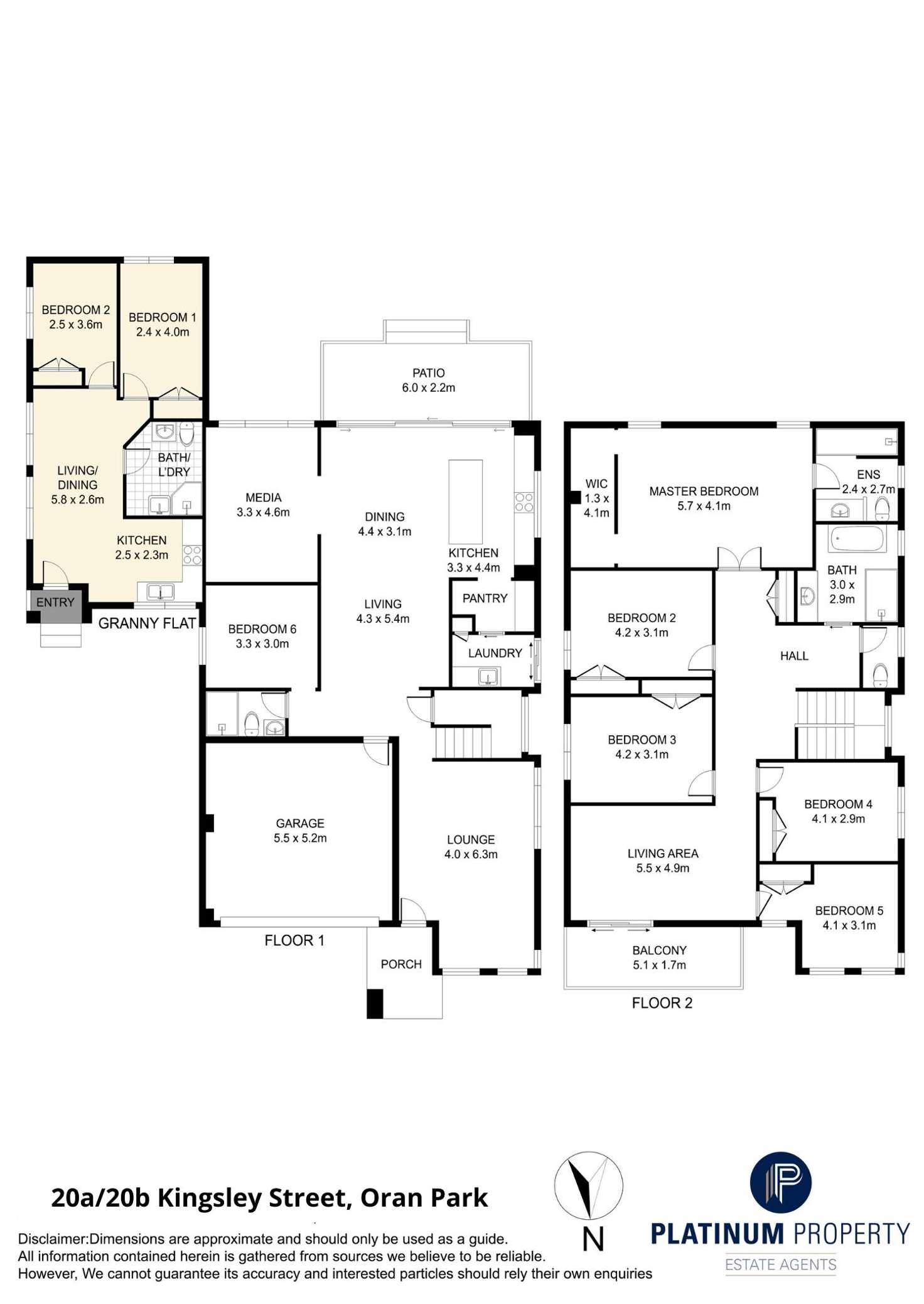 Floorplan of Homely house listing, 20a & 20b Kingsley Street, Oran Park NSW 2570