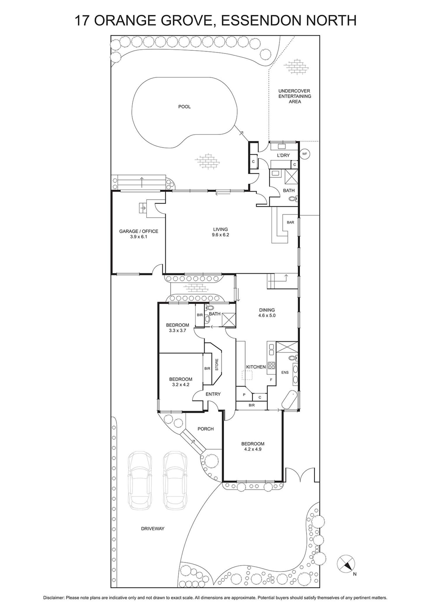 Floorplan of Homely house listing, 17 Orange Grove, Essendon North VIC 3041