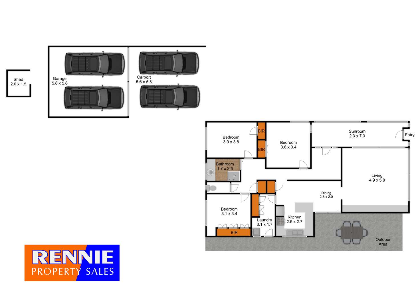 Floorplan of Homely house listing, 49 Porter Street, Morwell VIC 3840