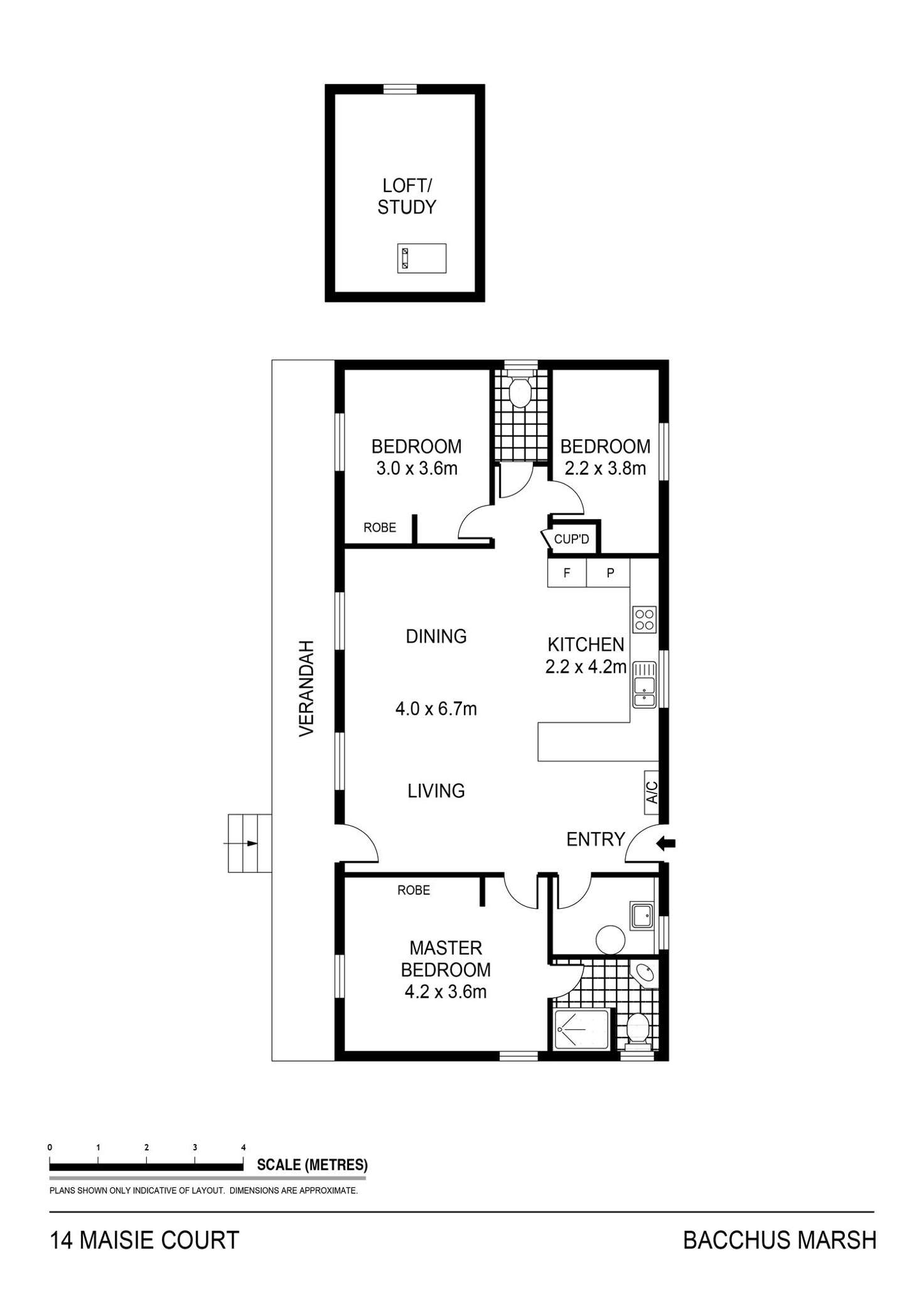 Floorplan of Homely house listing, 14 Maisie Court, Bacchus Marsh VIC 3340