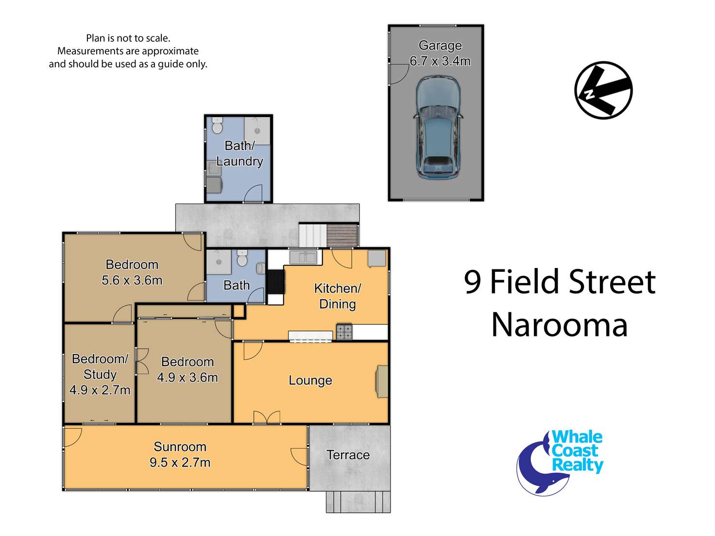 Floorplan of Homely house listing, 9 Field Street, Narooma NSW 2546