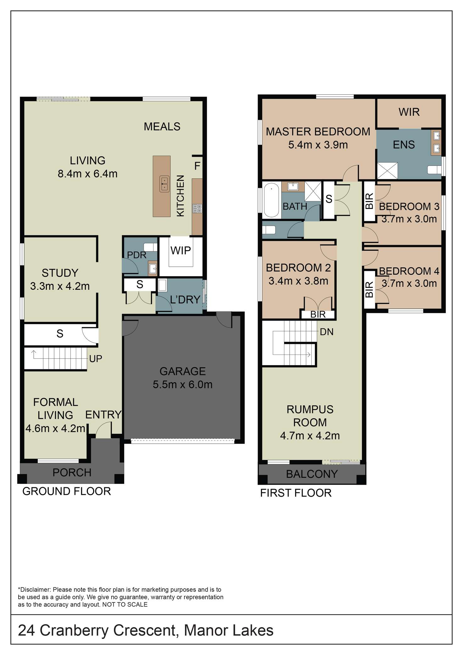 Floorplan of Homely house listing, 24 Cranberry Crescent, Wyndham Vale VIC 3024