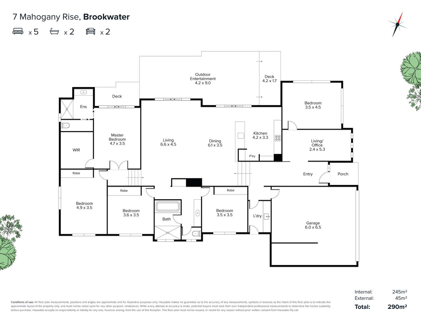 Floorplan of Homely house listing, 7 Mahogany Rise, Brookwater QLD 4300