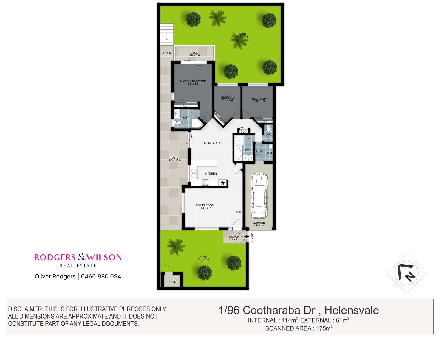 Floorplan of Homely semiDetached listing, 1/96 Cootharaba Drive, Helensvale QLD 4212