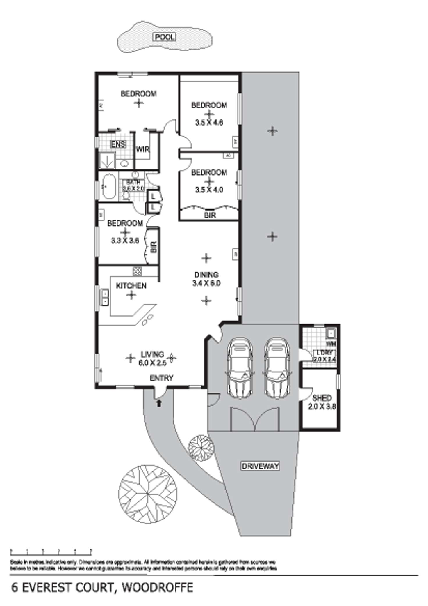 Floorplan of Homely house listing, 6 Everest Court, Woodroffe NT 830