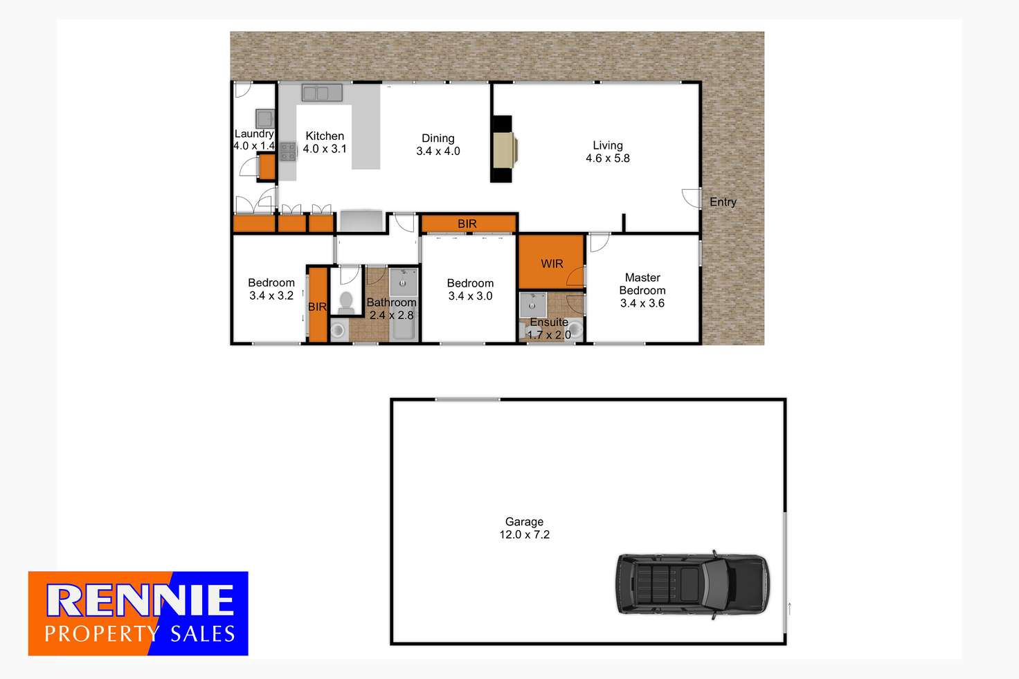 Floorplan of Homely lifestyle listing, 100 Tebb Terrace, Jeeralang Junction VIC 3840