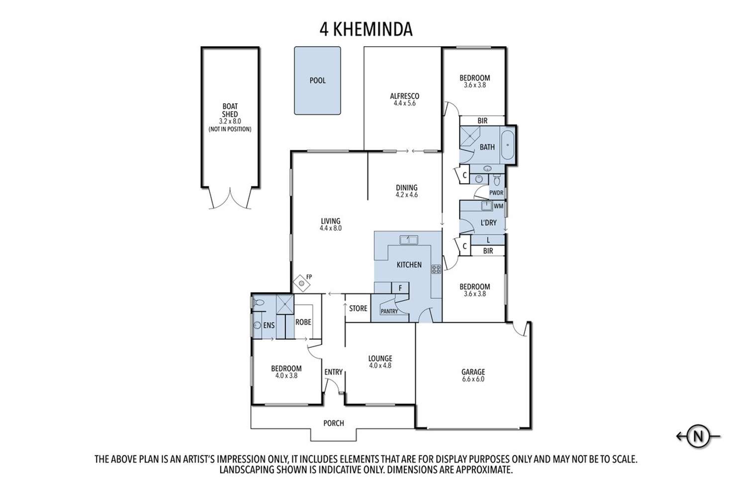 Floorplan of Homely house listing, 4 Kheminda Cres, Nagambie VIC 3608